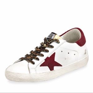 golden goose sneakers red star